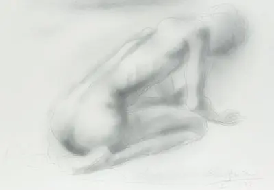 Breker, Arno: Desnudo agachado
