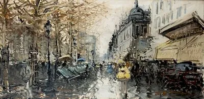 Korovin, círculo/seguidor de Konstantin: Au marché