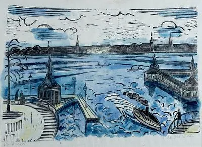 Jansen, Franz Maria: Havnescene