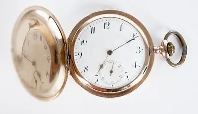 Manufactura relojera suiza de los siglos XIX/XX: reloj de bolsillo con segundero pequeño
