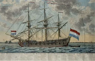 van der Laan, Adolf：按英国方式建造的荷兰战舰，配备44门炮