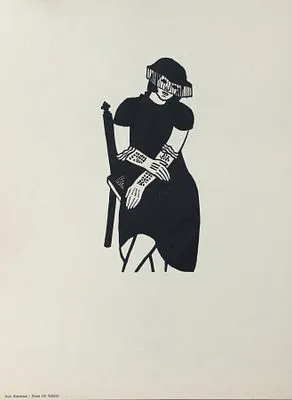 Huhnen, Fritz, E. Mataré, H. Nauen m.fl.: Træsnit af kunstnere fra Niederrhein
