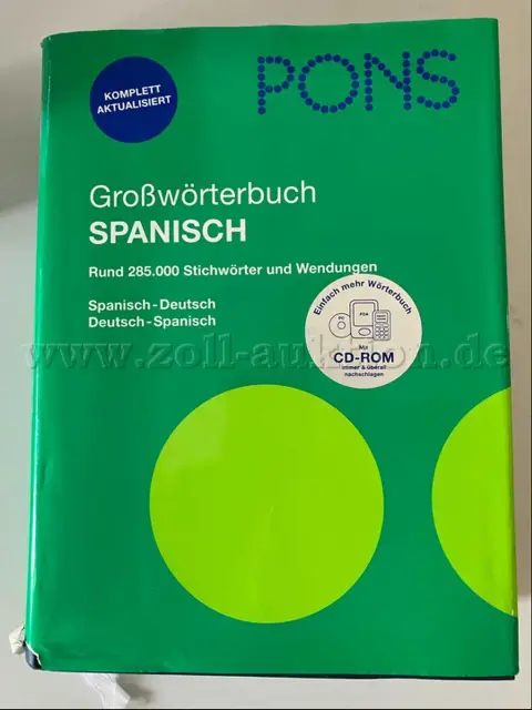1 PONS Dicționar mare cu CD-ROM, spaniolă (vechi, ca nou)