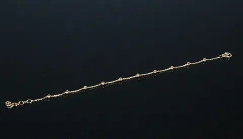 Meralin Jewelry. سوار من الفضة الإسترليني 925، مطلي بالذهب.