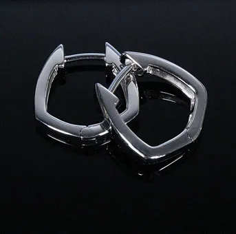 MERALIN JEWELRY。925纯银五边形耳环，意大利。