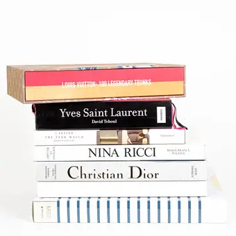 Siete libros sobre moda: entre otros Jil Sander, Louis Vuitton, Cartier, Yves Saint Laurent (7).