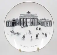 Utsiktstallerken fra KPM, «Brandenburger Tor i Berlin»
