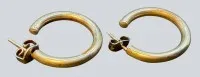 Par sølv creoler, diameter 2,5 cm, 3,33 g