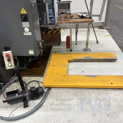Palleløftebord med sakse (gul)