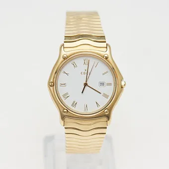 EBEL。腕表 / 手表,型号“Wave”,石英,750 / 18K黄金,瑞士。