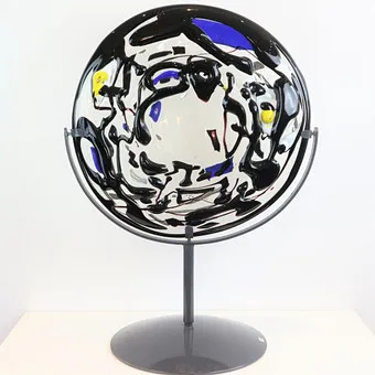 PAOLO VALLE (1948)。无题，穆拉诺玻璃雕塑，工作室玻璃，Berengo Studio - 孤品，1986年。