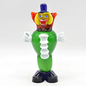 Murano-glasfigur, klovn, studioglas, Italien, ca. 1950