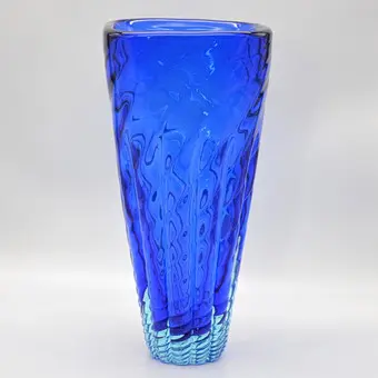 ARCHIMEDE SEGUSO. Murano-designervase, studioglas, mixed media, Italien, omkring 1950.