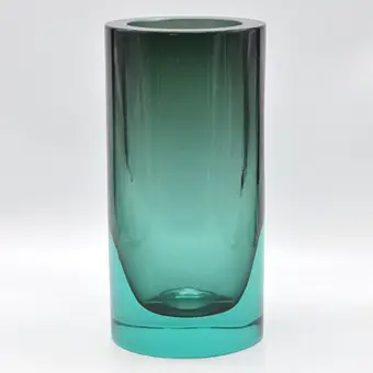 Gino Cenedese. Murano designervase, studioglas, sommerso, cylindrisk, Italien, omkring 1960'erne.
