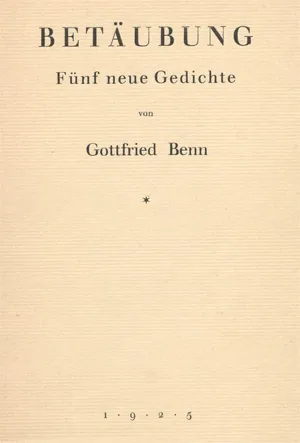 Benn, Gottfried – Betäubung
