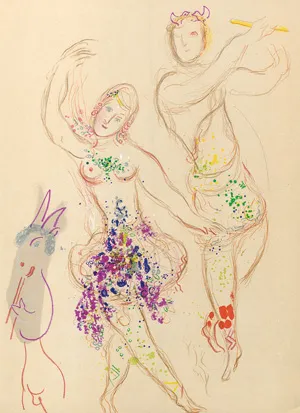 Lassaigne, Jacques und Chagall, Marc - Illustr. – Marc Chagall. Dessins et aquarelles pour Le Ballet