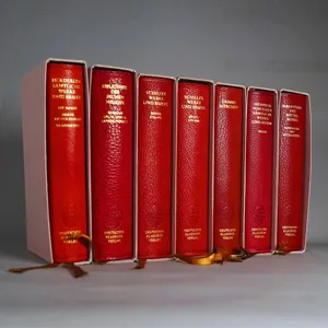 Kolekcja 7 tomów serii "Bibliothek deutscher Klassiker" – w luksusowych wydaniach na bibule