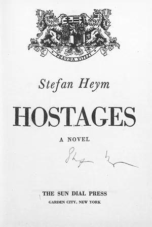 Heym, Stefan – Hostages - signiert
