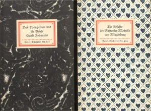 Insel-Bücherei – Two volumes (partly from a war-destroyed edition)
