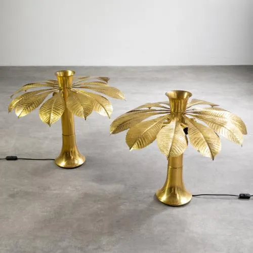Carlo Giorgi – 2 lampes de table modèle Ippocastano