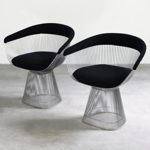 Warren Platner – 2 krzesła z Wire Group
