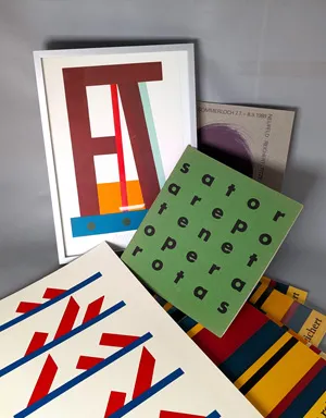 Reichert, Josua – Estate of several typographic private press prints, some signed and numbered
