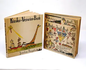 Ringelnatz, Joachim – Geheimes Kinder-Spiel-Buch. Postupim, Gustav Kiepenheuer, 1924. - S přílohou