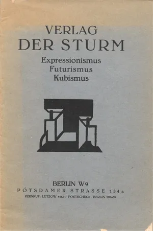 Verlag Der Sturm – Expressionismus Futurismus Kubismus