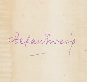Zweig, Stefan – Letter from an unknown woman (podepsáno)
