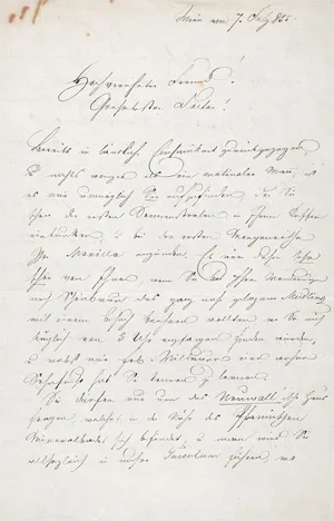Baumann, Alexander – Dopis příteli. 1855