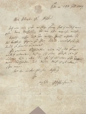 Eberhard, August Gottlob – 2 lettres, l'une à Göschen à Leipzig, la seconde à Dresde. 1807-1817