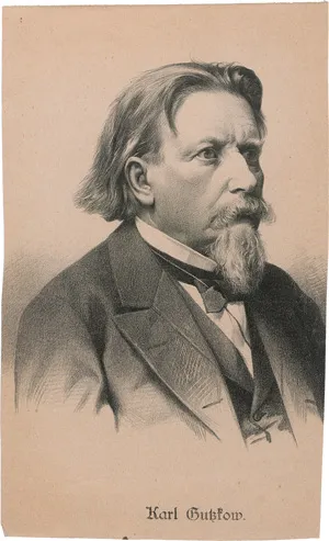 Gutzkow, Karl – 2 Briefe. 1840-1878