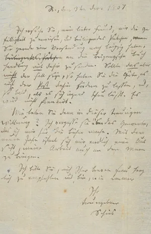 Schink, Johann Friedrich – Brief an einen Freund. 1807