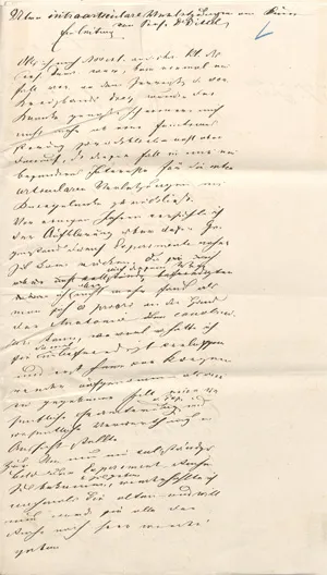 Dittel, Leopold Ritter von – Manuskript, Brief und Beilage. 1878