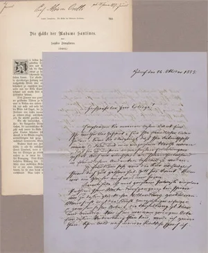 Orelli, Aloys von – List do kolegi. Zurych 1858