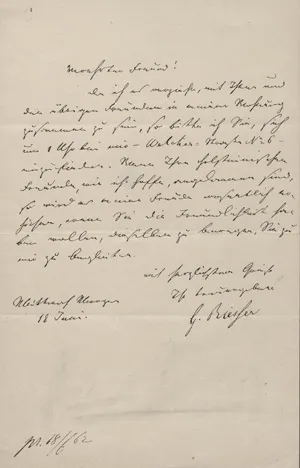 Riesser, Gabriel – Dopis příteli