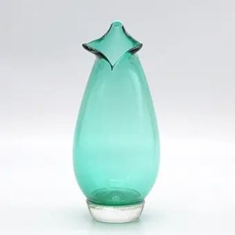 Archimede Seguso. Murano designervase, studioglas, guldfnuller, sommerso, Italien, omkring 1950