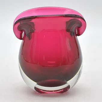 穆拉诺设计师花瓶，多层工作室玻璃，Sommerso，意大利，20世纪