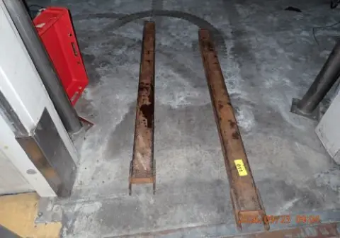 2 prolongaciones de horquilla para carretillas elevadoras