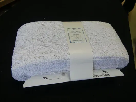 مجموعة دانتيل، أبيض، 100 % قطن (3 عبوات)