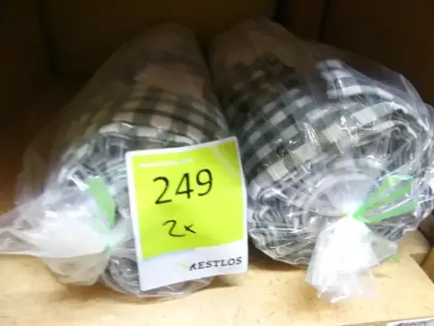2 adet ekose perde, %100 polyester