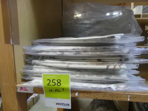 Lot draperii, 100% bumbac, alb (aprox. 15 pachete)