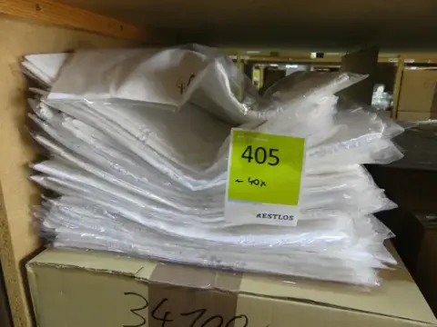 40 adet perde, beyaz, %100 pamuk