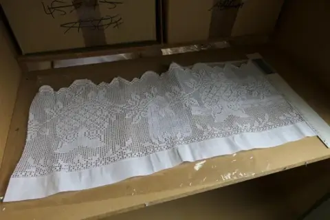 Lote de cortinas, 100 % algodón