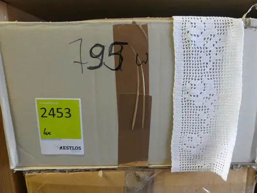 4 pz. scatola merletto