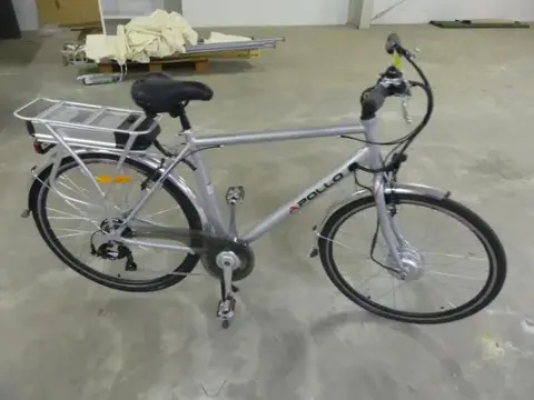 Elektrikli bisiklet erkek bisikleti, gümüş