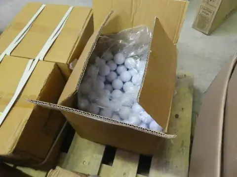 Golf topu koleksiyonu
