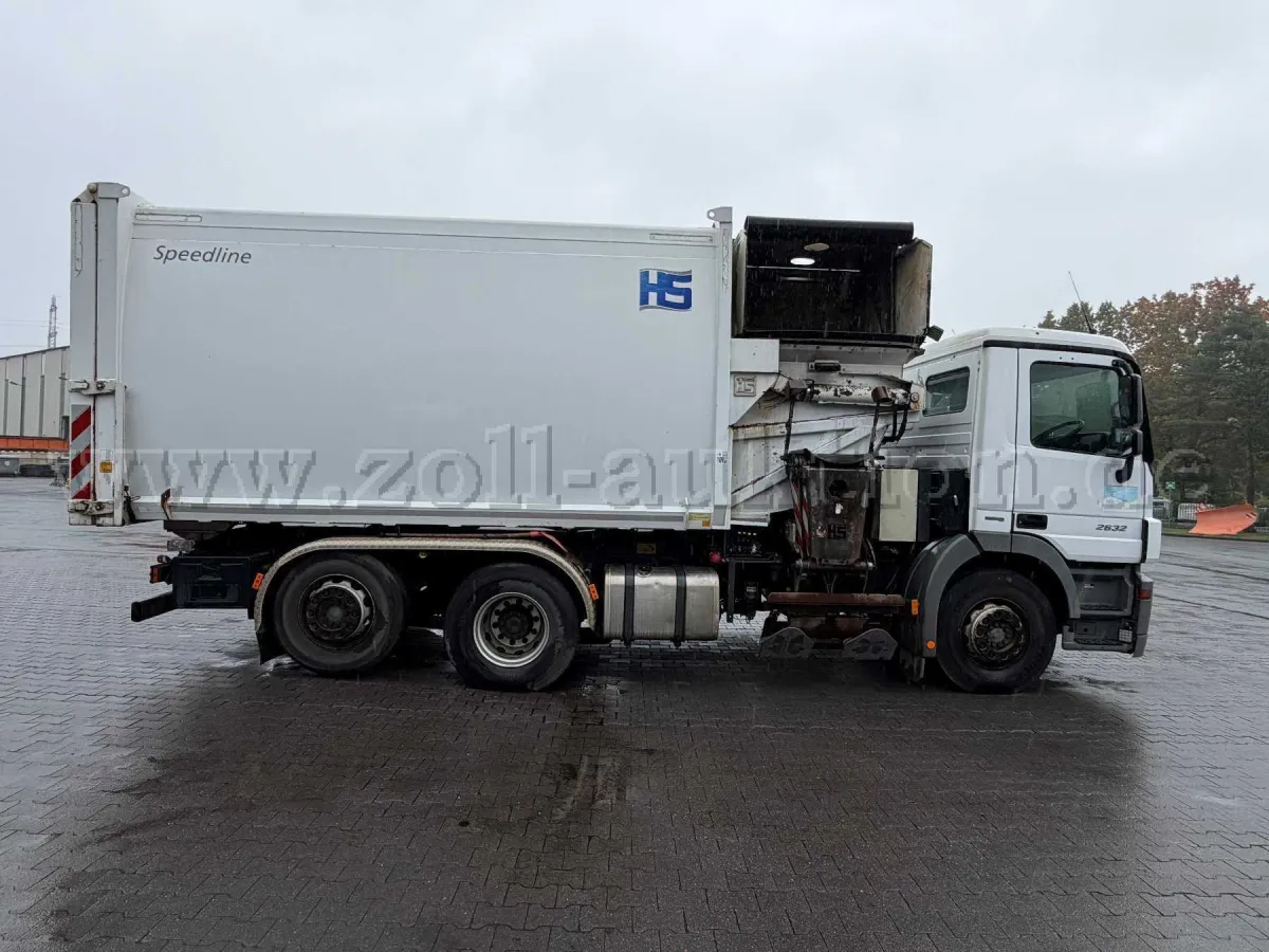1辆Mercedes Benz 2632 Actros垃圾收集车，配HS Speedline