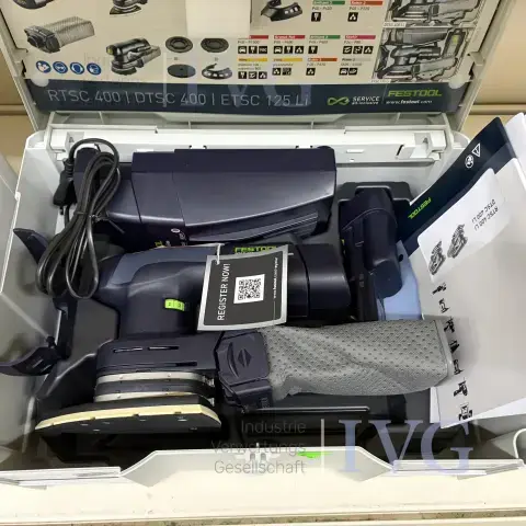 Akkukäyttöinen kolmihiomakone FESTOOL RTSC 400 Li 3.1- Plus