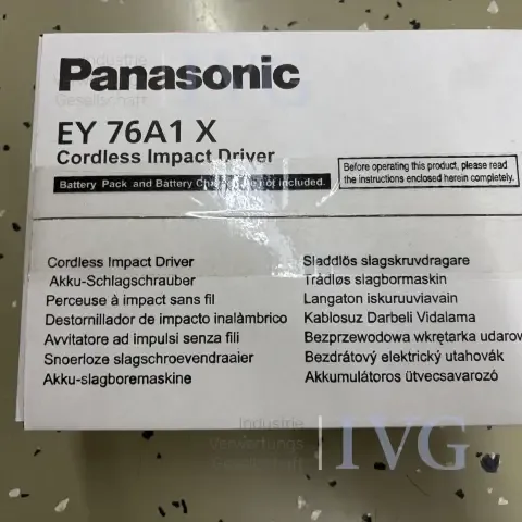 Batterislagnøgle PANASONIC EY 76A1 X